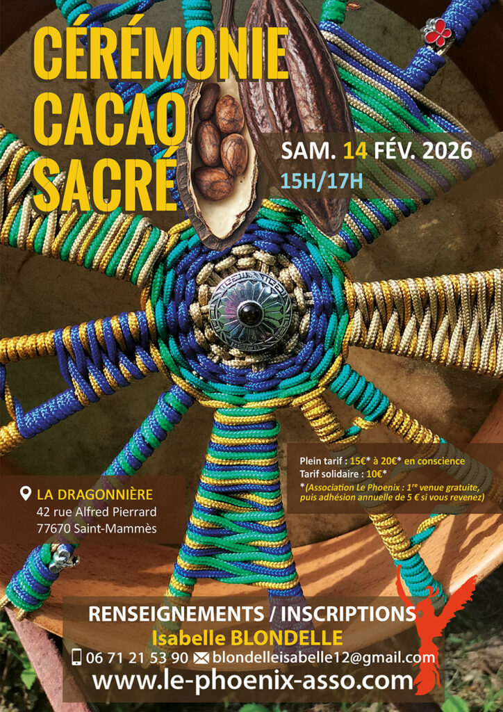 Cérémonie Cacao Sacré à La Dragonnière avec Isabelle BLONDELLE