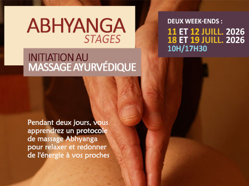 Initiation au massage ayurvédique, avec Yann EXCOFFON