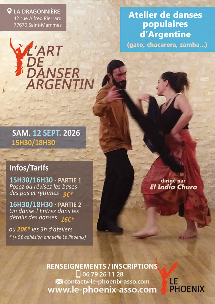 "L'Art de danser agentin" à Saint-Mammès (Seine-et-Marne)