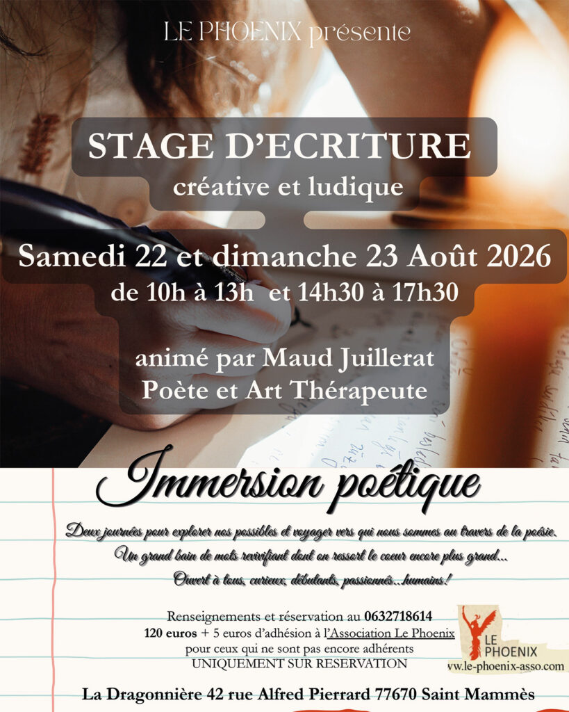 Stage d'écriture avec Maud JUILLERAT