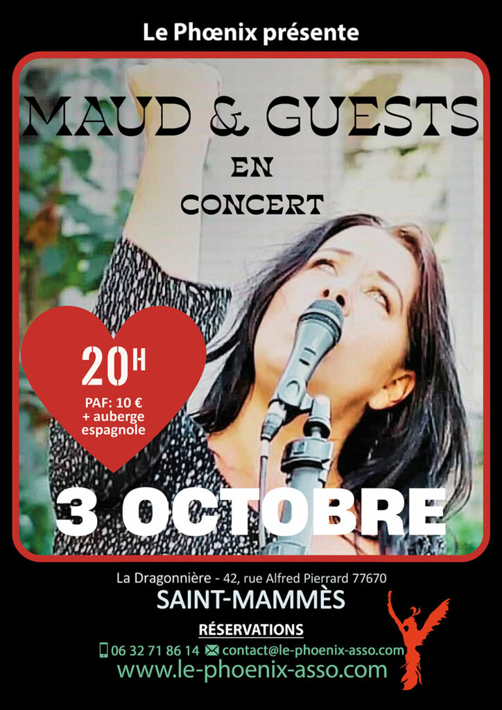 MAUD & GUESTS en CONCERT à Saint-Mammès (Seine-et-Marne)